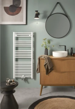 Radiateur Sèche-serviette ATLANTIC – 2012 Eau Chaude – 515/521W – Blanc – 833956