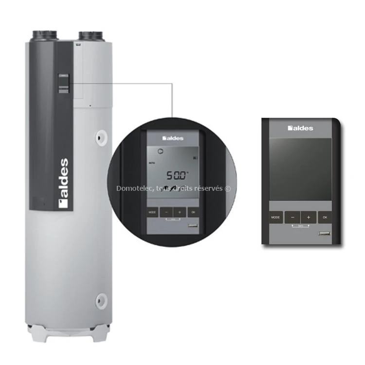 Chauffe Eau Thermodynamique Aldes - B200 Fan T.Flow Hygro + (avec Ventilateur) - 11023198 5 Chauffe Eau Thermodynamique Aldes - B200 Fan T.Flow Hygro + (avec Ventilateur) - 11023198 – Image 3