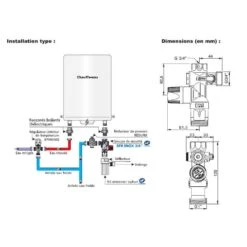 Groupe De Sécurité Droit SFR 3/4 Inox Spécial Eaux Dures - WATTS - 2252570 -Valor Magasin 5050 s3 schema groupe securite inox watts industries