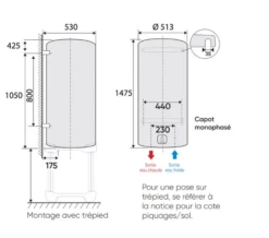 Chauffe Eau électrique ATLANTIC – Aquéo 16 Chauffe Eau électrique ATLANTIC – Aquéo -Valor Magasin aqueo mural dimension