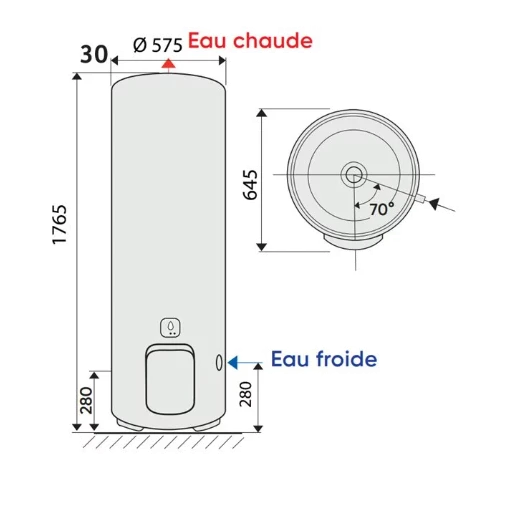 Chauffe Eau électrique ATLANTIC – Aquéo 10 Chauffe Eau électrique ATLANTIC – Aquéo – Image 8
