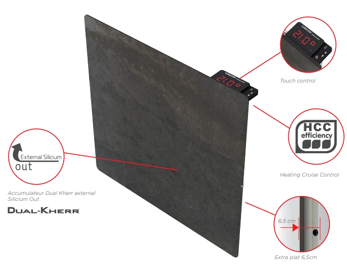 Radiateur Sèche-serviettes VALDEROMA – Tactilo – Natura Blanc 5 Radiateur Sèche-serviettes VALDEROMA – Tactilo – Natura Blanc – Image 3