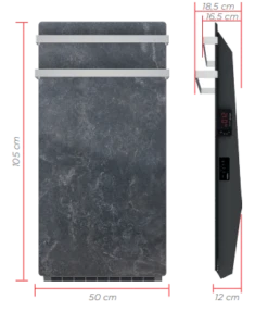 Radiateur Sèche-serviettes VALDEROMA – Godai – 1700W – Natura Blanc – NB17BLG 8 Radiateur Sèche-serviettes VALDEROMA – Godai – 1700W – Natura Blanc – NB17BLG -Valor Magasin dimensions godai 1