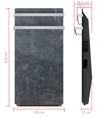 Radiateur Sèche-serviettes VALDEROMA – Godai – 1700W – Natura Blanc – NB17BLG 5 Radiateur Sèche-serviettes VALDEROMA – Godai – 1700W – Natura Blanc – NB17BLG – Image 3