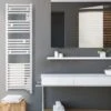 Radiateur Sèche-serviette ATLANTIC – Doris étroit – Avec Soufflerie - Blanc Brillant