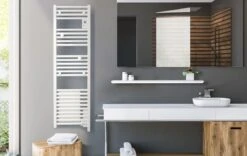 Radiateur Sèche-serviette ATLANTIC – Doris étroit – Avec Soufflerie - Blanc Brillant