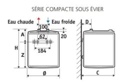 Chauffe Eau électrique - ATLANTIC - Petites Capacités Compactes -Valor Magasin petites capacites