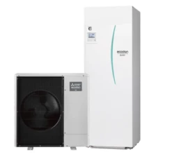 PAC Air / Eau - Bibloc - Mitsubishi Electric - Power Inverter Silence Duo - Avec ECS - R32