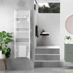 Sèche Serviettes Doris Digital Avec Soufflerie Atlantic Blanc -Valor Magasin produit doris digital mixte ambiance1 image atlantic international product slider focus 1 2