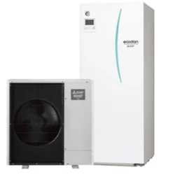 PAC Air / Eau - Bibloc - Mitsubishi Electric - Zubadan Silence Duo - Avec ECS - R32